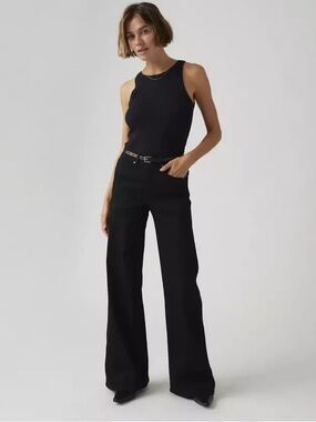 Levi’s 318 shaping wide leg jeans